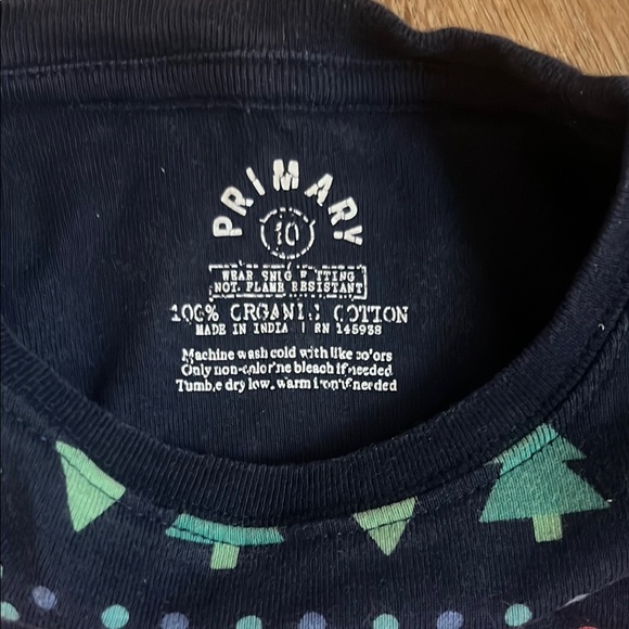 Primary 100% organic cotton Kids Pajamas - Picture 2 of 3